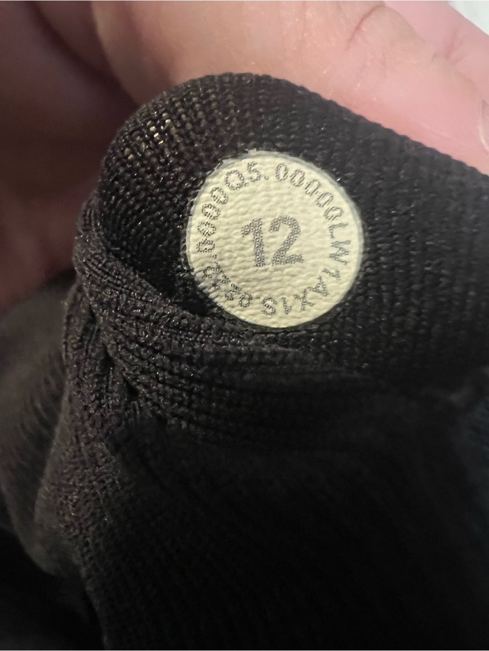 #020 Lululemon Ebb To Street Tank II Ribbed Black Size 12 EUC - Picture 4 of 4